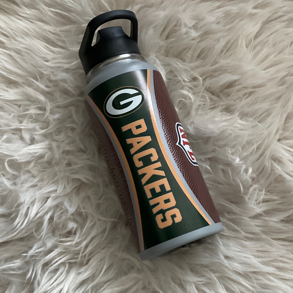 Green Bay Packers NFL Metal Water Bottle NWT